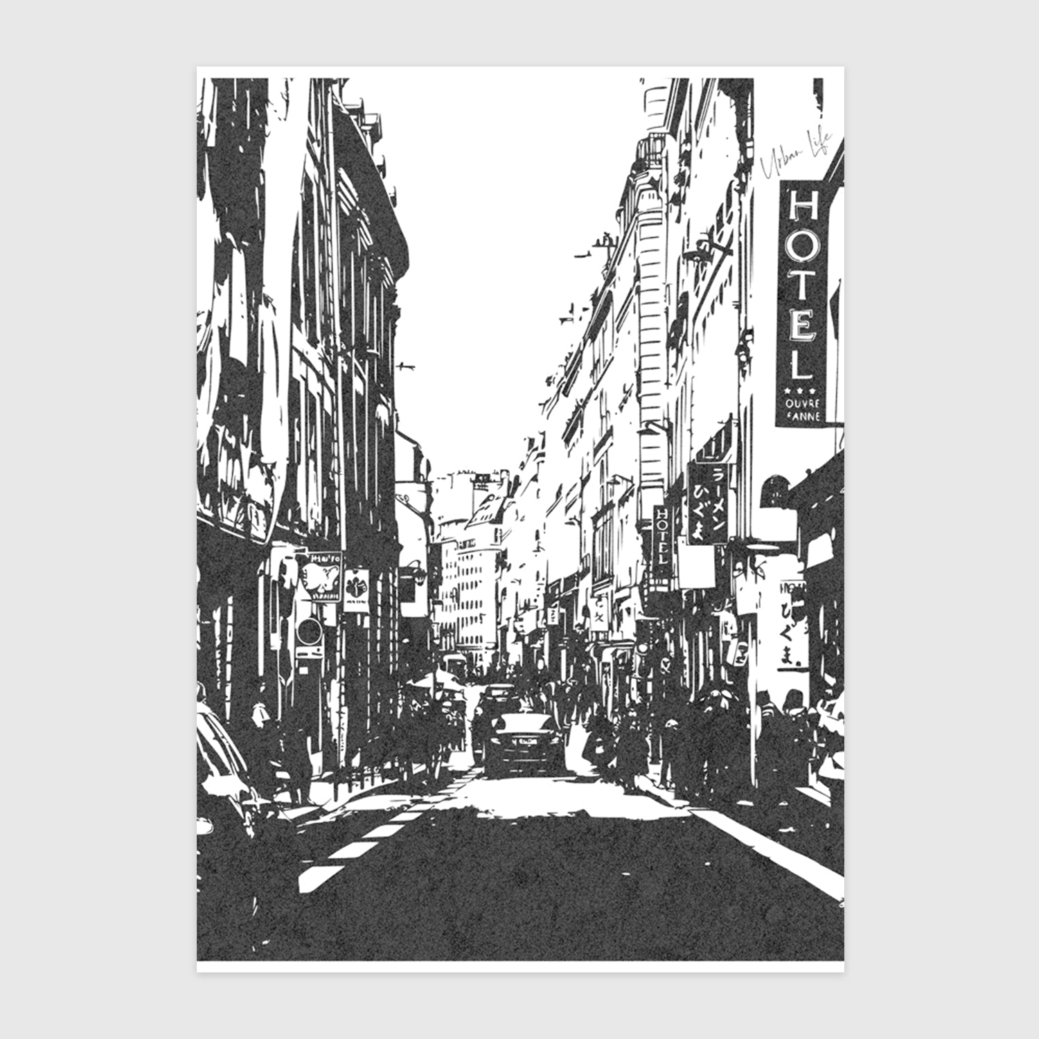 Paríž litografia