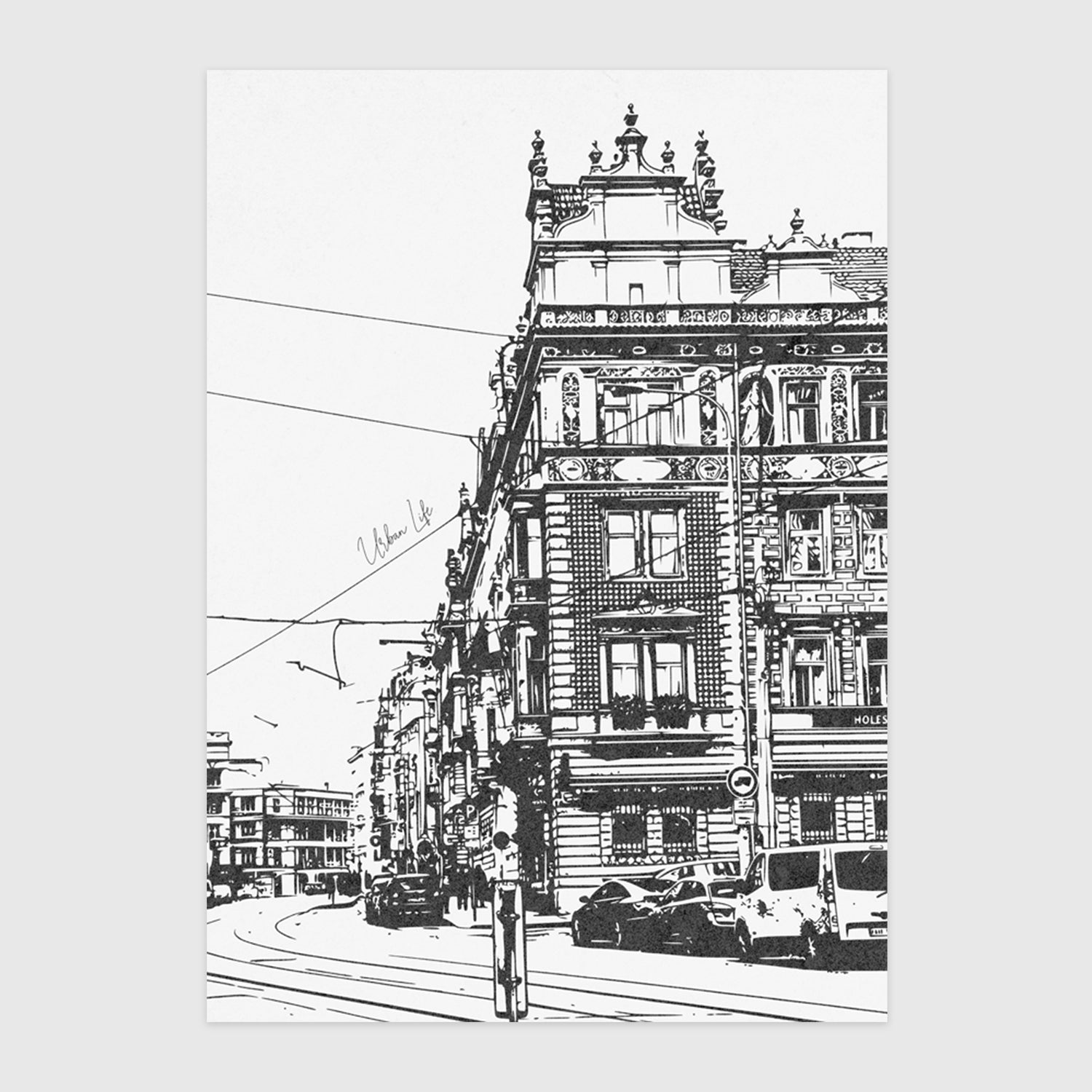 Praha litografia
